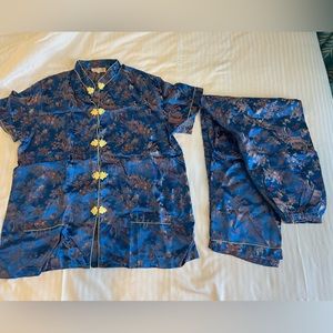 Vintage Men’s Satin Asian Satin Loungewear